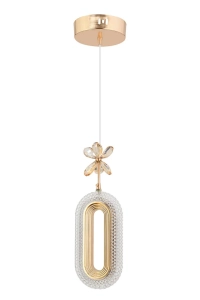 Led Alfa Tekli Gold Ledli Led Avize